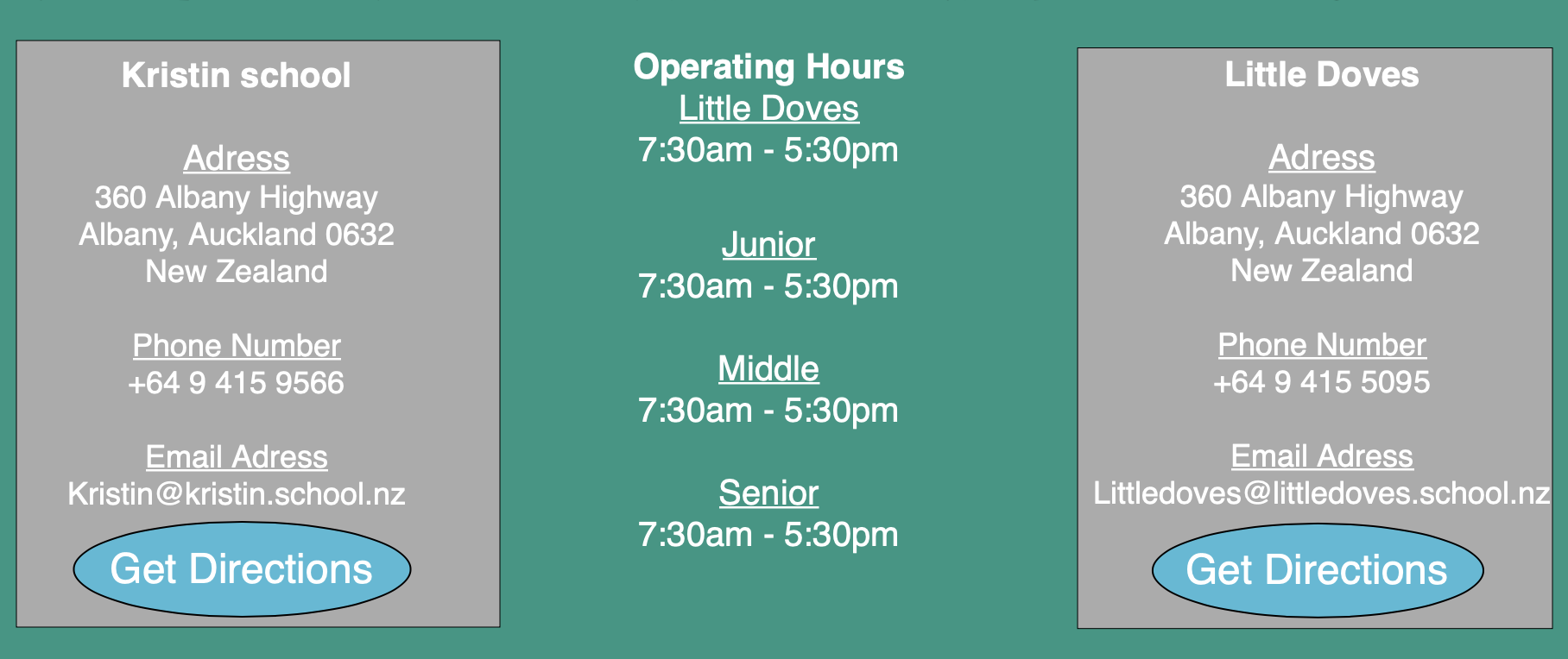 Opening hours